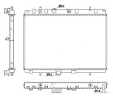 Radiator racire motor Citroen C-Elysee, C2 (Jm), Ds3; Peugeot 1007 (Km), 207 (Wa, Wc), 301, SRLine