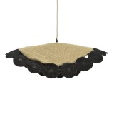 Cumpara ieftin Lustra Kono natural-negru 70x70x100 cm