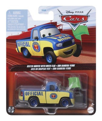 MASINUTA METALICA CARS3 PERSONAJUL DEXTER HOOVER CU STEAG VERDE foto