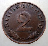2.925 GERMANIA 2 REICHSPFENNIG 1939 D