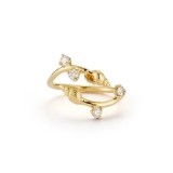 Cumpara ieftin Inel deschis placat cu aur Snails