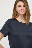 Weekend Max Mara bluză femei, culoarea bleumarin, uni 2415940000000