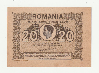 Romania, 20 lei 1945 _UNC *cod B5 foto