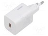 Alimentator BASEUS 30W 5-20V DC USB-C alb, &icirc;ncărcare rapidă PD 3.0