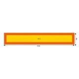 Placa Reflectorizanta Hico Galben Rosu Fluorescent 1130x196 mm