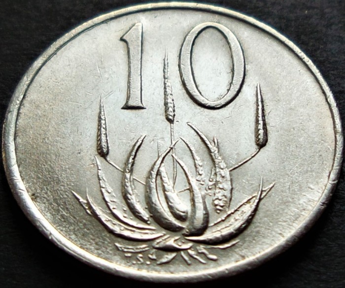 Moneda 10 CENTI - AFRICA de SUD, anul 1978 *cod 5162 = excelenta