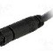 Conector M8, 4 pini, clasa etanseitate IP67, AMPHENOL - LTW8P-04AFFM-SL7A01