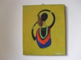 Africana-pictura ulei pe panza
