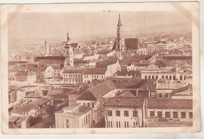 bnk cp Cluj Napoca - Vedere generala - circulata 1958 - marca fixa foto
