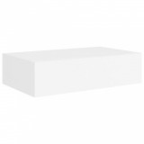 Dulap de perete cu sertare, 2 buc., alb, 40x23,5x10 cm, MDF