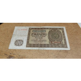 Banknote 20 Deutsch Mark 1948 AJ 4595445 #A5678HAN