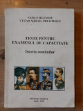 Teste pentru examenul de capacitate Istoria romanilor- Vasile Buznosu, Cezar Mihail Preotescu