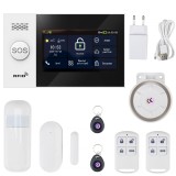 Resigilat : Sistem de alarma wireless PNI SafeHouse HS651S Wifi GSM 4G, cu touchsc