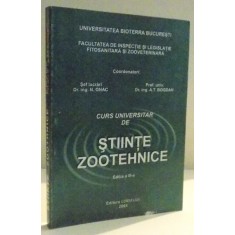 CURS UNIVERSITAR DE STIINTE ZOOTEHNICE de N. ONAC , A.T. BOGDAN , EDITIA A III A , 2003