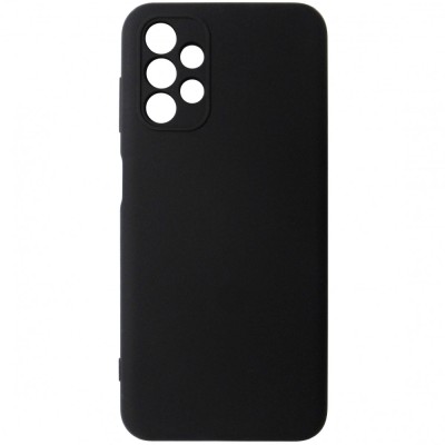 Husa tip capac spate silicon TPU Matte neagra pentru Samsung Galaxy A13 foto