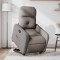 vidaXL Fotoliu rabatabil cu ridicare pe verticală, gri taupe, textil 3206802