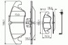 Set placute frana,frana disc AUDI Q5 (8R) (2008 - 2016) BOSCH 0 986 494 259