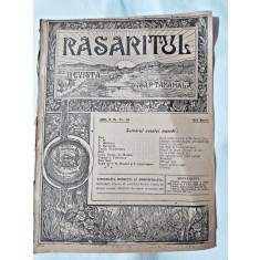 Revista Rasaritul, anul IV, nr.25-28/1922 (din cuprins, versuri de V.Militaru)