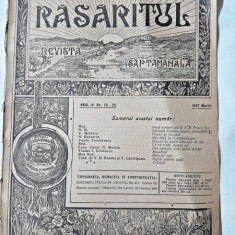 Revista Rasaritul, anul IV, nr.25-28/1922 (din cuprins, versuri de V.Militaru)