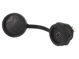 Soclu USB B mini pentru montare pe panou cu piuliță din spate