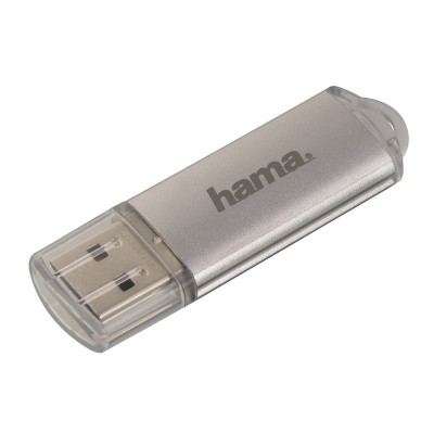 Stick Laeta Twin Hama, 128 GB, USB 2.0, Gri foto