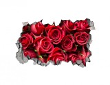 Autocolant decorativ, Gaura in perete, Arbori si flori, Multicolor, 83 cm, 441ST-3, Oem