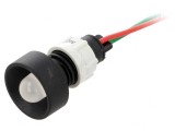 Lampă LED de control albă 24V &Oslash;13mm IP40