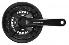 Angrenaj pedalier Shimano Tourney MTB 48X38X28T brat 170MM pentru 6/7/8 viteze p... Cod:EFCTY501C888CLB