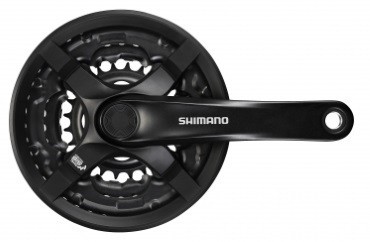 Angrenaj pedalier Shimano Tourney MTB 48X38X28T brat 170MM pentru 6/7/8 viteze p... Cod:EFCTY501C888CLB foto