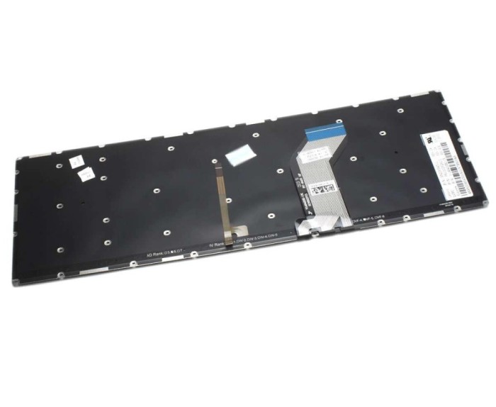 Tastatura Lenovo Y700 17ISK iluminata layout UK fara rama enter mare