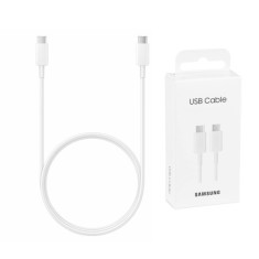 Cablu de Date USB-C la Type-C Fast Charging 3A, 1m - Samsung (EP-DA705BWEGWW) - White (Blister Packing)