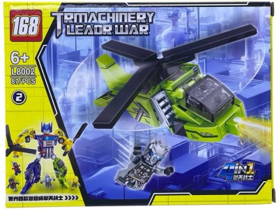 Set constructie Elicopter verde militar - L8002-2 foto