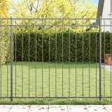 VidaXL Panou Gard Oțel Gri 1.7x1.5 m