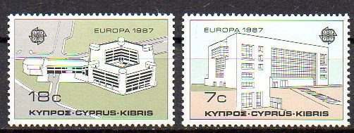 CIPRU 1987, EUROPA CEPT, serie neuzata, MNH