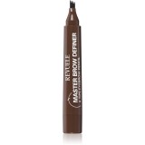 Revuele Master Brow Definer 4 Tips Eyebrow Pencil creion spr&acirc;ncene precise culoare Medium 2.2 ml