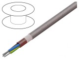 Cablu Siliconic Flexibil 3G1mm2 60-180&deg;C Maro-Roșu