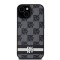 Husa Samsung Galaxy S24 Plus - DKNY Leather Checkered Mono Pattern &amp; Printed Stripes (DKHCS24MPCPTSSK) - Black
