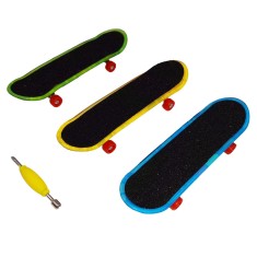 Set mini Skateboard DEPOX&reg;, Fingerboard Light, LED, 9.5 cm, multicolor