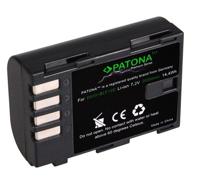 Acumulator Patona Premium DMW-BLF19 2000mAh replace Panasonic DMC-GH3 GH4 GH5 - 1225 foto