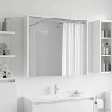 vidaXL Dulap cu oglindă pentru baie Alb 73,5 x 16 x 62,5 cm 889167