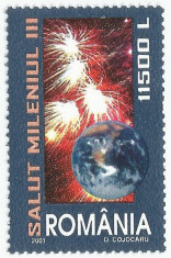 Romania, LP 1539/2001, Salut Mileniul III !, MNH foto