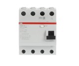 Diferential RCCB 25A 4P 30mA 6kA tip AC ABB FH204 2CSF204002R1250