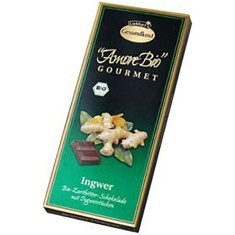 Ciocolata amaruie cu ghimbir si 55% cacao, 100g, Liebhart&rsquo;s Amore Bio