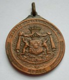 Medalie ROMANIA 1916 PRIN NOI INSINE REGELE FERDINAND I SI REGINA MARIA semnata Tony Szirmai