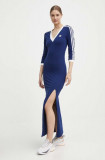 Adidas Originals rochie culoarea albastru marin, maxi, mulata, IP2987