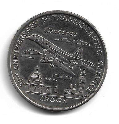 Isle of Man - 2006 CONCORDE CROWN - Moneda Comemorativa foto