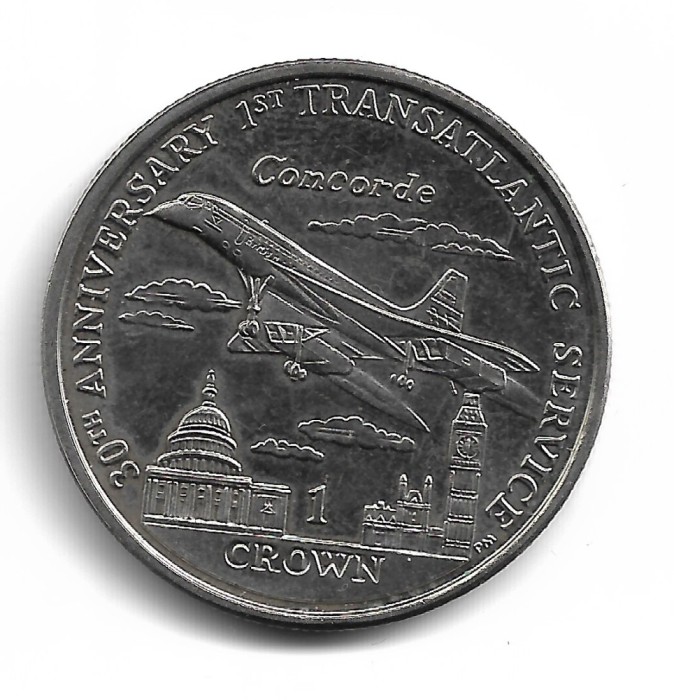 Isle of Man - 2006 CONCORDE CROWN - Moneda Comemorativa