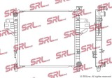 Radiator Jeep Cherokee 01-08, Liberty 01-08, motor: 3.7 V6, 505x507x26, SRLine, Aluminiu/ Plastic brazat, 5183562AB; 68020278AA