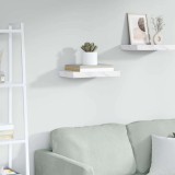 vidaXL Raft de perete Marmură albă 40 x 23,5 x 4 cm Lemn compozit 42019962