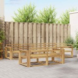 vidaXL Set de canapele de exterior 8 pcs Alb 331 x 172,5 x 73 cm 3386588